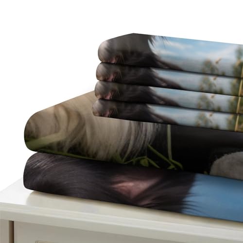 Parure de lit berger allemand 140x200 avec 3 pièces zippées pour enfant et adulte - 6