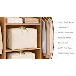 Soft Canvas Storage Bags for Comforter Bedding, Blankets, Quilt, Pillows - Image 6