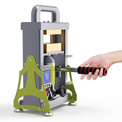 5 Ton Hydraulic Heat Press Machine with 3x5 inch Heated Plates,Auto Temperature Adjustment Heat Press