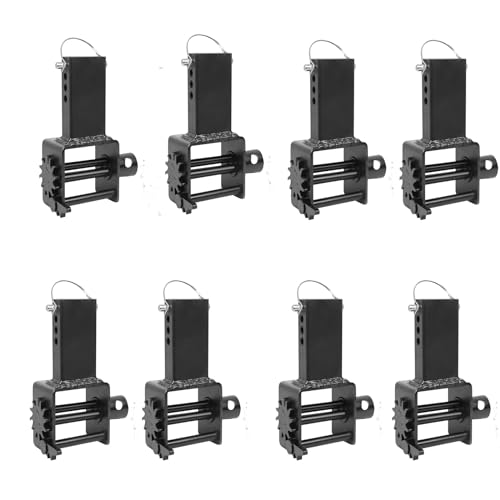 CHEINAUTO Trailer Stake Pocket Winch - Heavy Duty Flatbed Trailer Tool with Standard Size Winch Bar 8 PCS