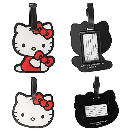 Hello Kitty Etykiety bagażowe z PCW, zestaw 4 szt