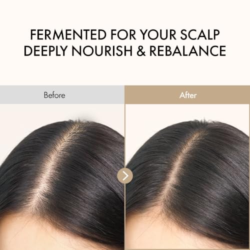 Image of Vegan Nourishing Scalp Shampoo with Black Tea, Hyaluronic & Amino Acids to Strengthen Scalp Barrier, Creamy Woody Scent, Paraben, Sulfate & Silicone Free 450ml / 15.22 fl. Oz