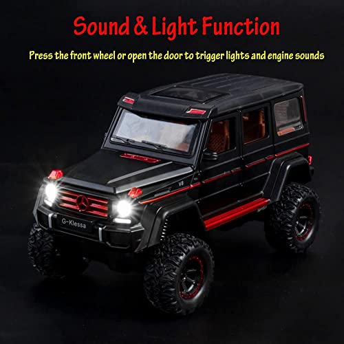 Image of Merceedes G500 Model Car with Box, Zinc Alloy Pull Back Toy car with Sound and Light for Kids Boy Girl Gift [Colors as Per Stock]
