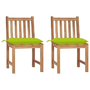 Generisch Generisch Gartenstühle 2 STK. mit Kissen Massivholz Teak,Möbel,Gartenmöbel,Gartensitzmöbel,Gartenstühle-3062942