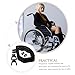 WOFASHPURET 3-Piece Wheelchair Footrest Accessories Set Handles and Fasteners for Enhanced Stability and Comfort Compatible Most Wheelchairs