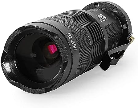 IR Torch 3 Watt 850NM Infrared Light Night Vision Flashlight Torch - Infrared Light is Invisible to Human Eyes - to be Used with Night Vision Device( NOT Include Battery)
