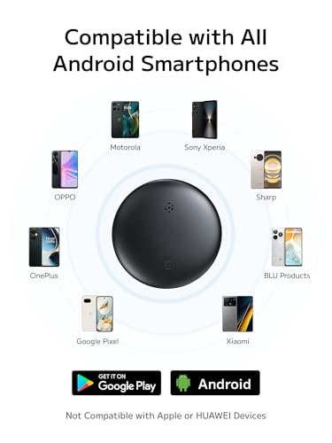 Air Tracker Tags-4 Pack for Android, Item Locator Key Finder Works with Find Hub App, Luggage Tracker for Keys, Wallet, Suitcase, IP67 Waterproof, Compatible with Android Phone
