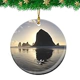 Cannon Beach Oregon USA Christmas Ornament Travel Souvenir Personalized Christmas Tree Pendant Hangi