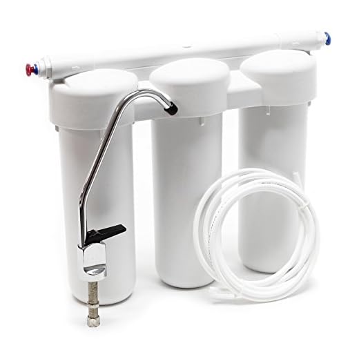 Naturewater NW-PRG03 Filtro de agua 3-Etapas Instalación bajo encimera Sedimentos Cabón activado