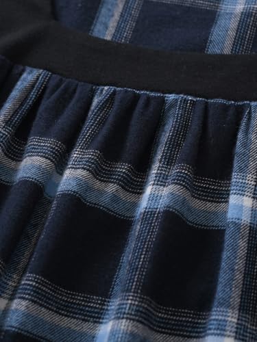 Latuza Women's Long Flannel Nightgown Square Neck Nightgown3