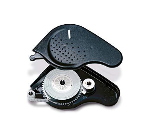 HERMA 1060 Kleberoller doppelseitig nachfüllbar ablösbar, 15 m, selbstklebender Klebeband Roller für Fotoalbum, Scrapbook, Fotobuch, Basteln, Schule & Büro, schwarz