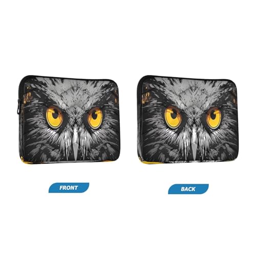 Funda para portátil 13-14 pulgadas con diseño búho vintage miniatura 2