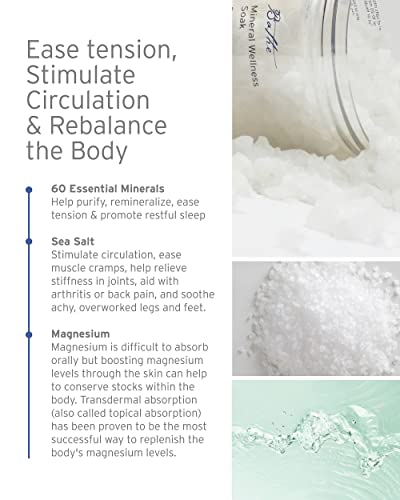 Kerstin Florian Mineral Wellness Soak with Magnesium | Concentrated Bath and Shower Salts to Sooth & Relieve Tired Muscles | Natural Minerals Detoxify The Body & Soften Skin (16 fl oz) - Image 4