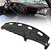 Kojem Dash Pad Cover Replacement Compatible with 1998-2002 Dodge Ram 1500 2500 3500 Dash Board Panel Black Dashboard Direct Replacement