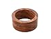 Wood Napkin Rings Set of 6 - Dining Table Napkin Holder, Classic Everyday Use Thanksgiving Holiday Christmas Napkin Rings Buckles, Wedding, Festive Party Gift Farmhouse Décor for Table Decorations