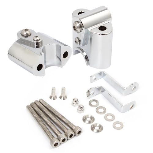 Barre de montage guidon moto en aluminium chromé haut de gamme pour R18