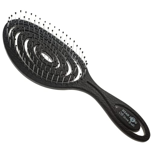 Head Jog 08 Paddle Brush Flexible Soft Pin Bristles