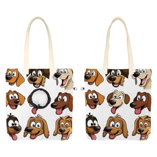 Fournitures voyage en plein air sac de transport premium Visages de chiens
