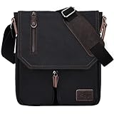 Sac à Bandoulière Élégant: Ce sac messager est fait de toile de haute qualité, légère, imperméable et durable. La doublure est en polyester de haute qualité, doux et résistant à l'usure, et n'est pas facile à percer par des objets pointus tels que des clés et des stylos. Les coutures bien faites et les fermetures à glissière en cuir PU donnent à l'ensemble du sac un aspect simple, généreux et plein de sens du design.