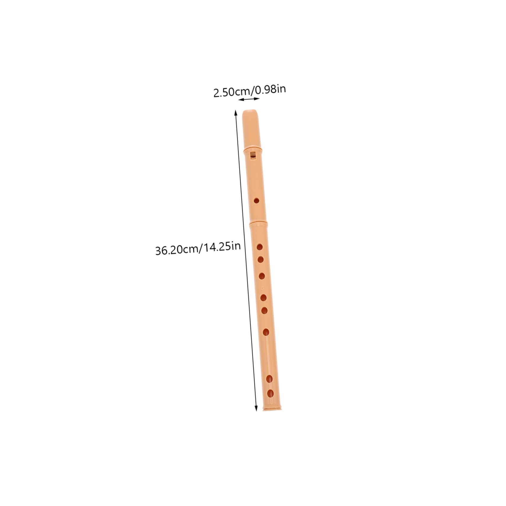 Yardwe 6-hole Abs Resin Clarinet Recorder Practice Instrument for Flute Lovers