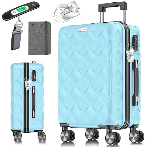 KESSER® Reisekoffer 55L Koffer Handgepäck ABS Hartschalenkoffer mit Zahlenschloss, Kofferwaage & Reisebrieftasche 360° Rollen | Rollkoffer für Business & Reise Trolley mit Teleskopstange & Tragegriff