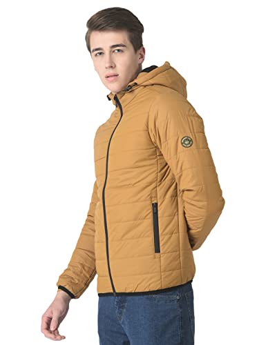 Image of Crimsoune Club Men Mustard Yellow Padded Jacket