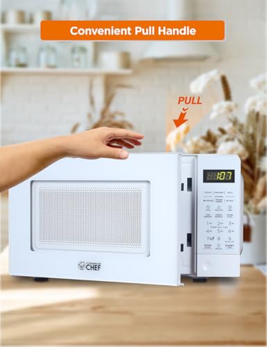 Commercial CHEF CHM770 Counter Top Microwave, 0.7 Cubic Feet, White (CHM770W) by Commercial Chef - Image 12