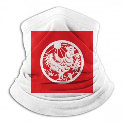 Braga de cuello multicolor talla M de Gallo del zodiaco chino para deportes al aire libre
