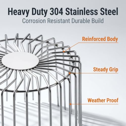 Image of HASTHIP Drain Pipe Stopper Stainless Steel Guard for Drainage Pipes