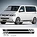 gzcfesbn Adesivi a Strisce Laterali Auto Decalcomania del Vinile Compatibile con Volkswagen VW. Multivan. T5 T6. California Edition 70 Anni ahgzc (Color Name : 1)