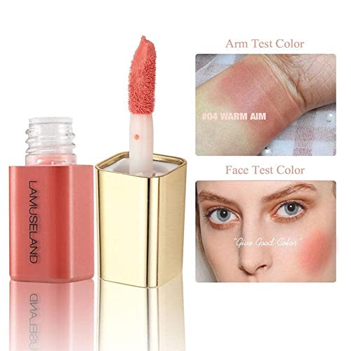 4 Colors Liquid Blush Mini Makeup Face Cosmetic Matte Up Cheek Make Natural #TOP1