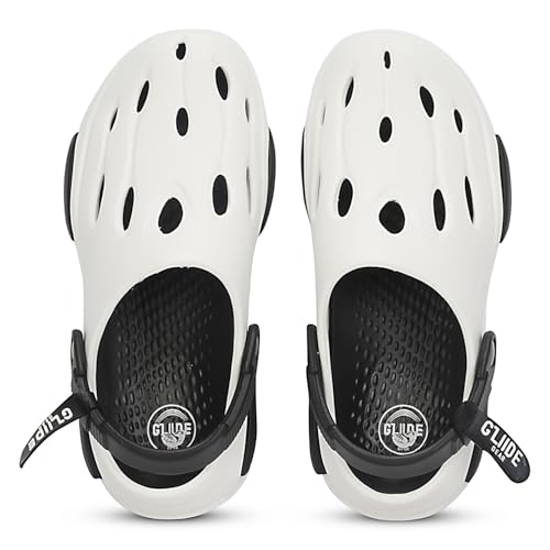 Image of Kraasa Glide Gear Men's Eva Casual Clogs for Everyday use | Sandals with Adjustable Back Strap | Lightweight, Comfortable | Stylish and Waterproof Mules