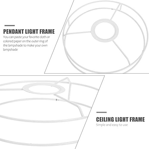 Image of LABRIMP Vintage Lamp Shade Ring Holder Metal Ring Support for Ceiling Desk Lamp