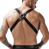BDSMAGE Harness Leder Hosenträger Herren Gay Sissy Dessous Männer Reizwäsche für sex Fetisch Harness (B)