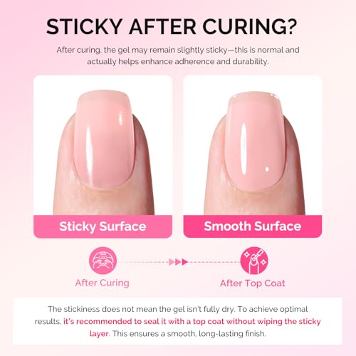 Image of MelodySusie Builder Gel Nail Polish Set, Base Colors Nude Pink White Clear Nail Thickening Rubber Base Gel Polish,Soak Off UV Extension,Rhinestone Nail Glue in a Bottle Gift for Women 6 Colors
