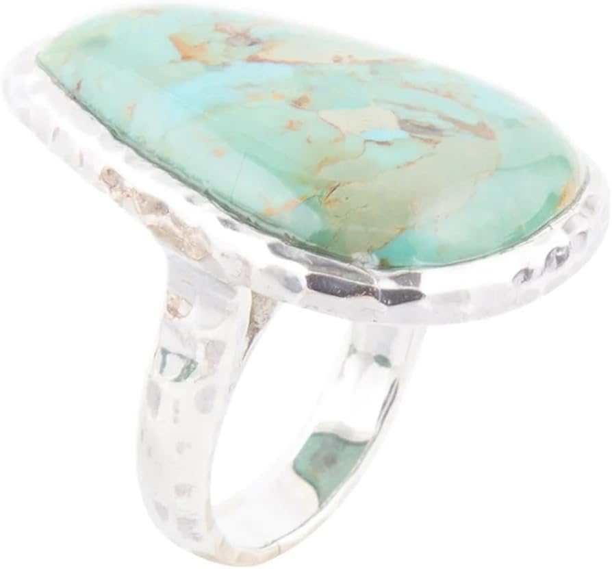 Barse Jewelry Abstract Blue Turquoise and Sterling Silver Ring