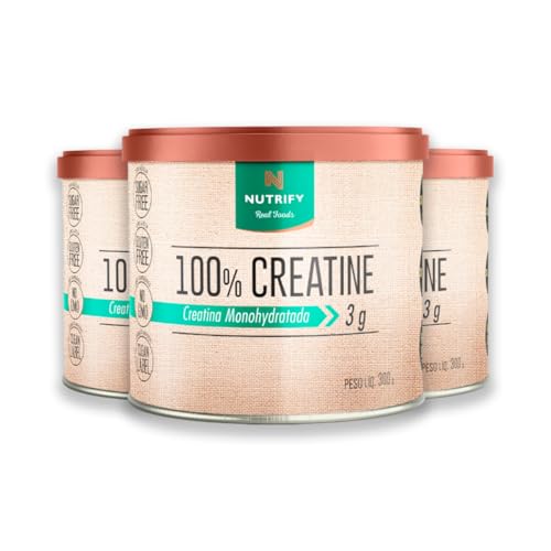Kit 3 Creatina 100% Nutrify 300g