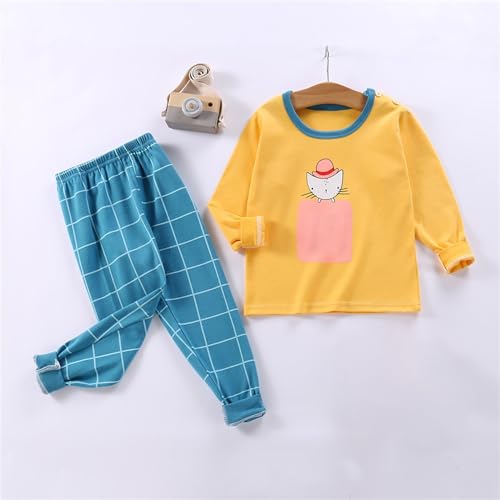 Roupa de cama infantil para bebês meninos e meninas com estampa de desenho animado casual solto para