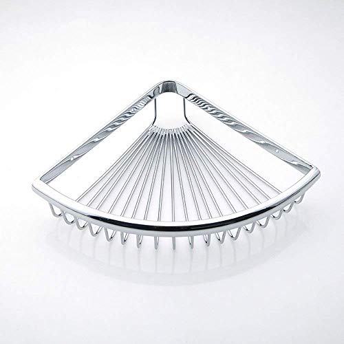 Porte-serviettes en cuivre véritable et étagère d'angle chic pour douche - 4