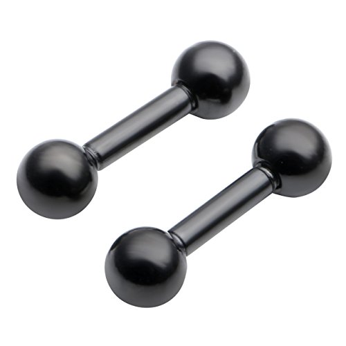 Stainless Steel 14G Body Piercing Barbells Silver Gold Black Rainbow Color 6Mm Post Studs Earring Nipple Nose Tongue Helix Tragus Cartilage Labaret Medusa Lip Eyebrow Straight Bar 4Mm Ball Screw #TOP6