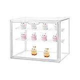 MADEHAY Caja de Exhibición de Acrílico Transparente, Vitrinas para...