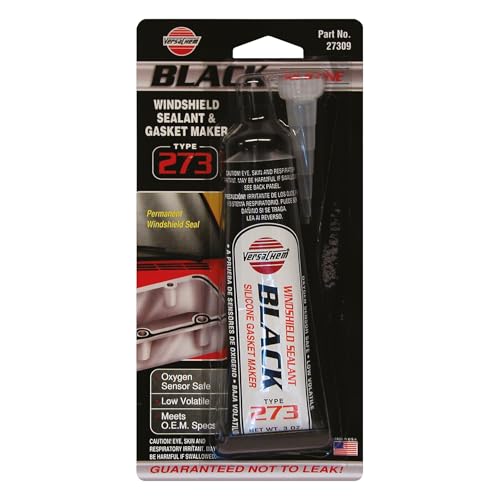 Image of Versachem 27309 Black Low Volatile OEM Silicone - 3 oz.