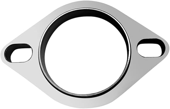 Exhaust 3" Exhaust Collector Flange Oval 2-Bolts Flanges Manifold Muffler Connect Cat-back 3" Inch ID Pipe 3" inch