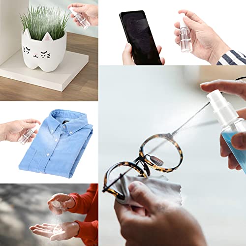35 Stück Sprühflaschen Kleine 30ml Mini zum Plastik Befüllen Parfüm Zerstäuber Leer Spray Bottle Parfümflasche Nachfüllbar Tragbares Transparente Sprayflasche für Körperpflege Flüssigkeit Kosmetik