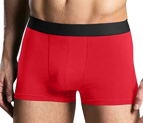 Knaughty Knickers Please Peg Me Mistress Mens Boxer Briefs with Design Dominatrix No Fly Stretchy Sexy Red Colorful Trunks2