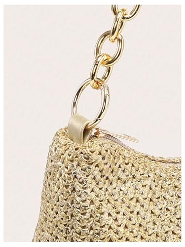 Image of Verdusa Women's Straw Woven Shoulder Bag Tote Handbag Summer Beach Purse Vacation Bags