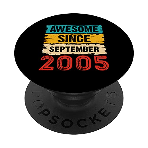 Regalos de 18 años de edad impresionante desde septiembre de 2005 para 18 cumpleaños PopSockets PopGrip Intercambiable