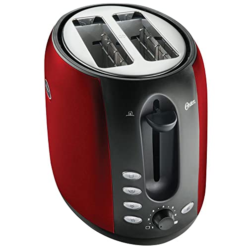 Torradeira Oster Aço Inox, 220V, Vermelho,800W, TSSTTJC5BBKR
