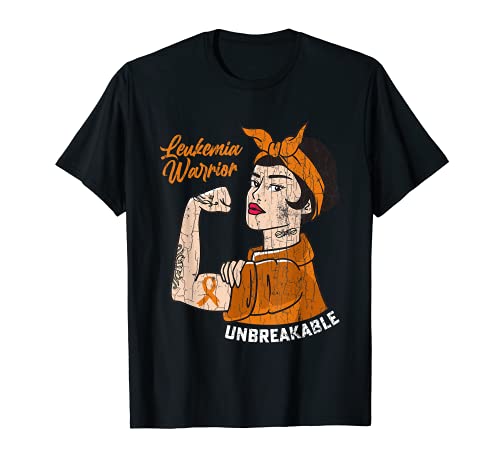 Leukemia Warrior Unbreakable Happy Awareness - Cinta gráfica Camiseta