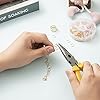 Handyman Crafts Jump Rings Kit With1000PCS Open Jump Rings 40PCS 12mm Lobster Clasps and Jump Rings Opener for Jewelry Making Keychains and Necklace Repair (Gold) #3